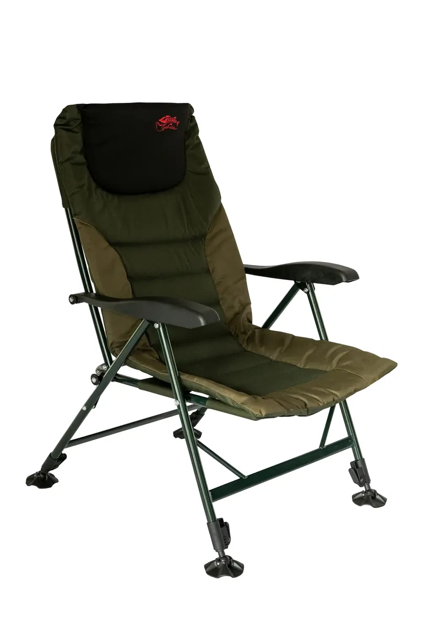 Крісло розкладне для відпочинку на природі зі спинкою та підлокотниками Tramp Delux TRF-042