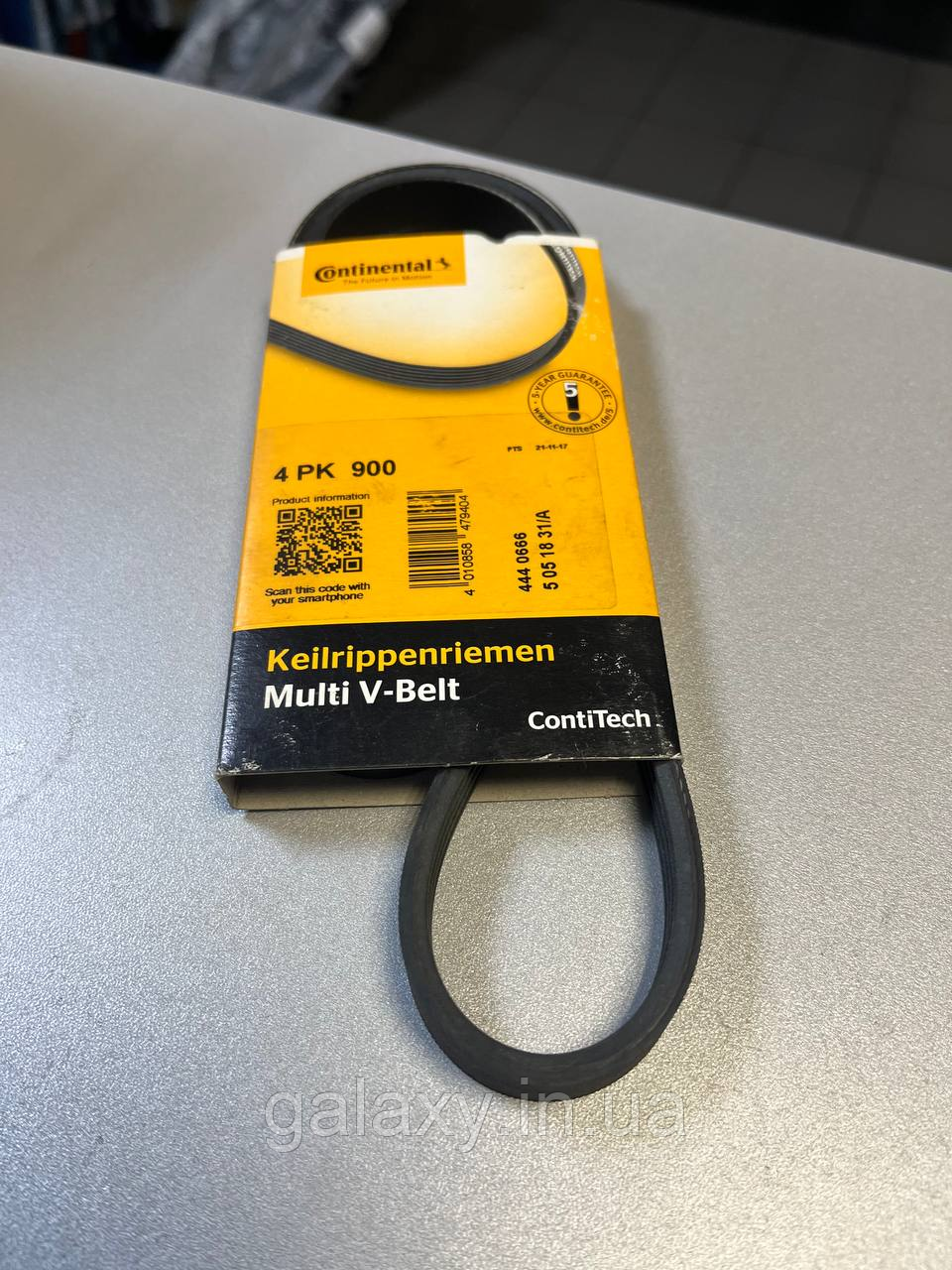 Ремень генератора 4PK900 Hyundai Subaru Suzuki ручейковый поликлиновый MITSUBOSHI, фото 1
