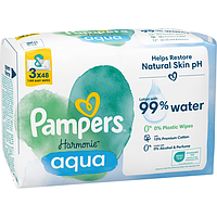 Салфетки влажные детские Pampers Harmonie Aqua 3*48шт