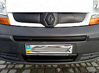 Tuning Зимняя нижняя накладка на решетку (под номером) 2001-2007, Матовая для Renault Trafic