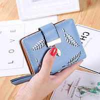 Женский маленький клатч кошелек портмоне для женщин Голубой Salex Жіночий маленький клатч гаманець портмоне