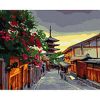 Картина по номерам "Вечер в Киото" BS51546, 40х50см Salex Картина за номерами "Вечір у Кіото" BS51546, 40х50см
