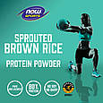 Протеїн з пророщеного коричневого рису, без смаку, 907грм.  «NOW Foods, Sports», фото 3