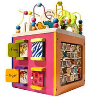Розвиваюча дерев'яна іграшка - ЗОО-КУБ (34х30х45 см), Land of Toys