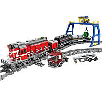 Конструктор "Поезд DF5 1391 с рельсами" ZIPP Toys 98219(Red) Дизельный локомотив, World-of-Toys