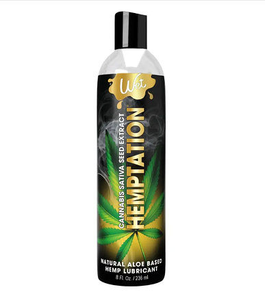 Лубрикант з екстрактом канабісу на основі алое, Wet Hemptation Natural Hemp, фото 3