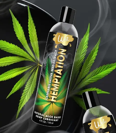 Лубрикант з екстрактом канабісу на основі алое, Wet Hemptation Natural Hemp, фото 4