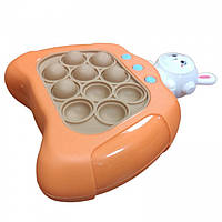 Тор! Іграшка-антистрес дитяча іграшка головоломка-зайчик Quick Pop It Baby Bunny, на батарейках консоль