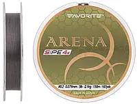 Шнур Favorite Arena PE 4x 150m (silver gray) #0.2/0.076mm 5lb/2.1kg