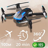 Квадрокоптер для детей X6 дрон с камерой 4K FPV до 20 мин полета 100 метров