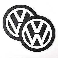 Килимки в підстаканник антиковзаючі Volkswagen 7см 2шт