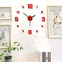 Креативний безкаркасний настінний годинник своїми руками Наклейка на стіну Домашній тихий годинник Вітальня Офіс
