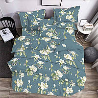 Тор! Двухспальный комплект постельного белья "Зеленые цветы"