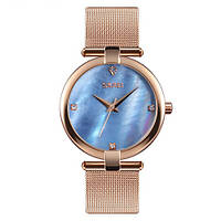 Наручные женские часы Skmei 9177 Cuprum-Blue