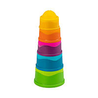 Пирамидка тактильная Чашки Fat Brain Toys F293ML dimpl stack , Lala.in.ua