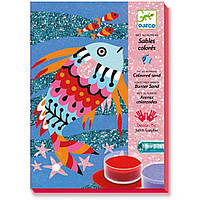 Художественный комплект "Радужные рыбки" DJECO DJ08661 рисование цветным песком , Lala.in.ua