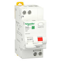 Диференціальний автоматичний вимикач Schneider Electric RESI9 6kA 1P+N 20A C 30 mA (R9D25620)