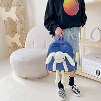 Тор! Детский рюкзак A-7757 Bunny на одно отделение с ремешком Blue