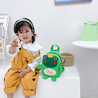 Тор! Детский рюкзак A-6864 Frog с ремешком анти-потеряшка Green