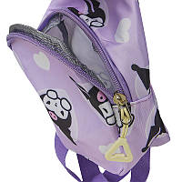 Тор! Детская сумка TD-34 Kuromi с аниме через плечо на одно отделение с ремешком Purple