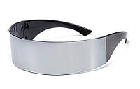 Rest Футуристичні сонцезахисні окуляри RESTEQ для чоловіків та жінок, сріблясті D_397