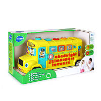 Музыкальная развивающая игрушка Школьный автобус Hola Toys 3126 на английском языке, Lala.in.ua
