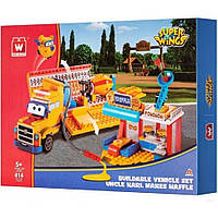 Конструктор Super Wings Small Blocks Buildable Vehicle Set грузовик и магазин EU385008, World-of-Toys