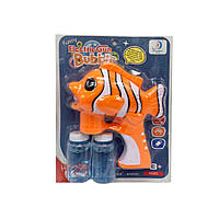 Генератор мыльных пузырей "Рыба-клоун" 6214 со светом и звуком (Оранжевый) Salex Генератор мильних бульбашок