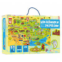 Плакат "Карта Украины" с наклеками (КП-001) KP-001, Land of Toys