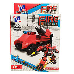 Дитячий конструктор Bambi 0868-57 пожежний транспорт Вид 7, World-of-Toys