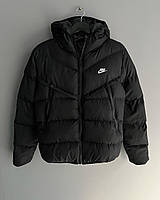 Зимняя мужская курточка на зиму мужская Пуховик N3 - black Salex Зимова чоловіча курточка на зиму чоловічий