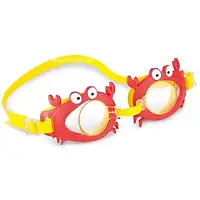 Очки для ныряния и подводного плавания Intex 55610 Плавательные очки для детей от 3 лет Краб