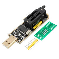 USB мини программатор CH341A 24 25 FLASH 24 EEPROM PI, код: 6831435