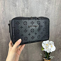Женская сумочка на плечо стиль Луи Витон черная, мини сумка для девушек Im_899