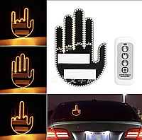 Автомобильная LED табличка ладонь на заднее стекло с пультом Автоподсветка с 3 режимами