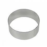 Форма кругла з нержавіючої сталі 10х6 см