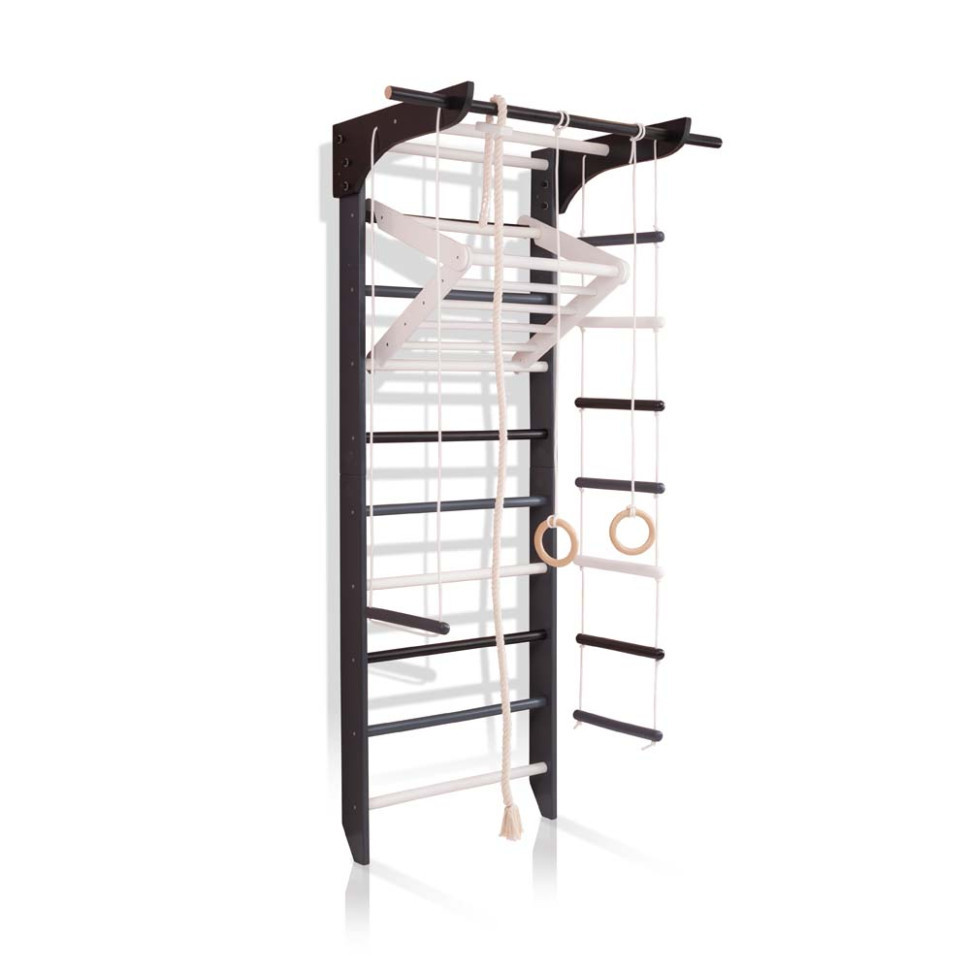 Спортивный уголок SportBaby 6-Lux 2-220 с трапецией и кольцами, Toyman - фото 1 - id-p2207313098