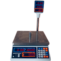 Весы торговые электронные ВТД-Т2-СВ до 3 кг со стойкой