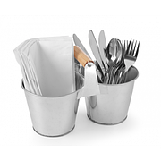 Подвійне міні-відро з ручкою, HENDI 425954 для столових приладів