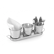 Три міні-відра з підносом, HENDI 425961