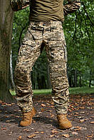 Тактические штурмовые штаны пиксель Брюки военные армейские с усиленными коленями саржа
