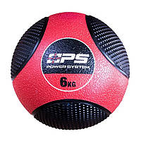 Медбол Medicine Ball Power System 4136RD-0, 6кг, Lala.in.ua