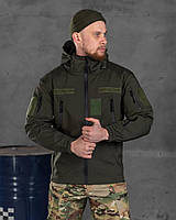 Весняна тактична куртка софтшелл олива, чоловіча армійська куртка для військових демісезонна
