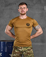 Тактическая потоотводящая футболка Odin койот , армейская мужская военная футболка
