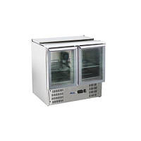 Стол холодильный 2-дверный застекленный с откидной крышкой HENDI 236246