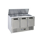 Стіл холодильний саладетта 3-дверний з відкидною кришкою HENDI 236178