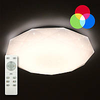 Светильник LED потолочный LUMINARIA ALMAZ 25W RGB R330 SHINY 220V IP20 с пультом ДУ