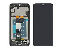Дисплей для Samsung A057F Galaxy A05S (2022) з чорним тачскрином та корпусною рамкою