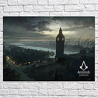 Плакат "Кредо ассасина: Синдикат, Лондон, Assassin's Creed Syndicate", 43×60см