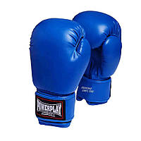 Боксерские перчатки PowerPlay PP_3004_16oz_Blue, Синие 16 унций, Lala.in.ua